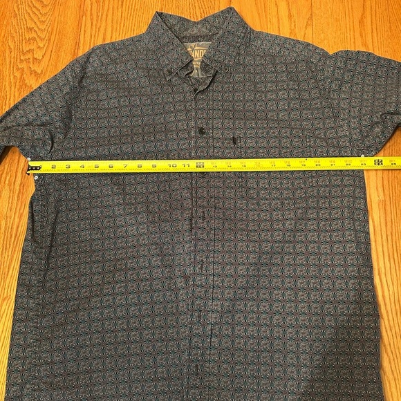 Panhandle Tuf Cooper Mens L Shirt Long Sleeve Button-Down Multicolor Blue Black - Picture 10 of 10